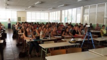 Une partie des lycéens du stage intensif organisé à La Mennais de lundi à mercredi 18 septembre