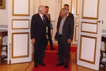 Gaston Flosse reçu par Victorin Lurel (Présidence)