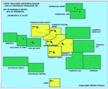 Avis à la population: Nouvel épisode d’intempéries aux Tuamotu mardi dans la soirée