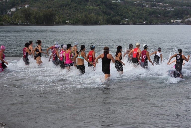 Triathlon- Une cinquantaine de femme dans l’eau, à pied et à vélo pour la 6e édition du Vahine Triathlon.