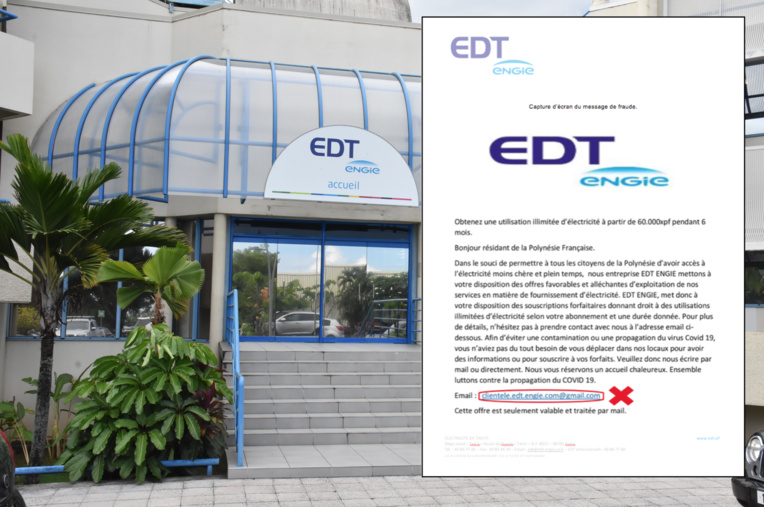 Fausse offre d'EDT mais vraie escroquerie Fausse offre d'EDT mais vraie escroquerie