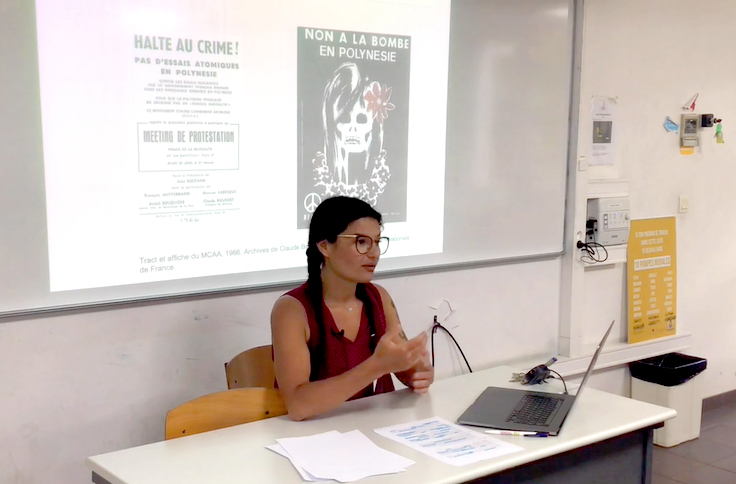 Clémence Maillochon prépare une thèse sur le militantisme antinucléaire. Elle recueille actuellement des témoignages auprès d'actuels et d'anciens opposants.