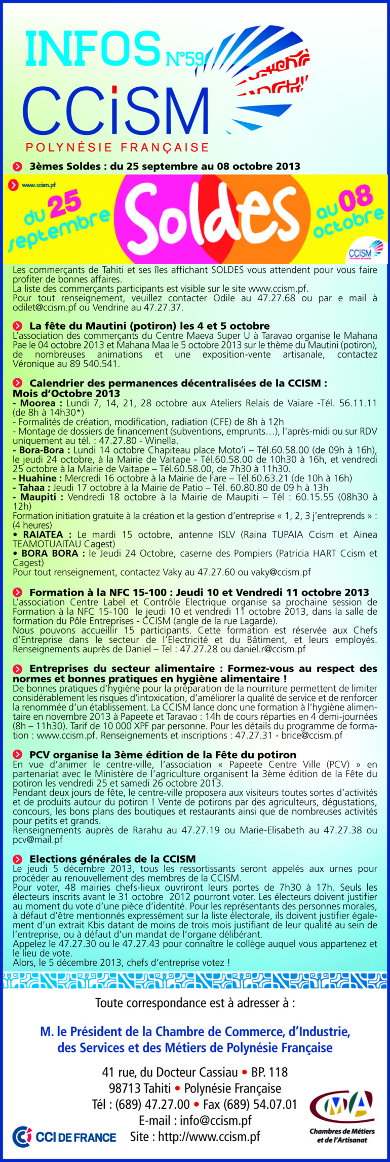 Infos CCISM N°59 Infos CCISM N°59