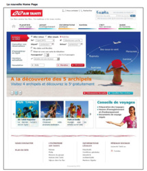 Nouveau site internet Air Tahiti