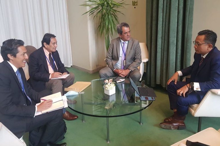 Edouard Fritch en diplomate pro-autonomie à l'ONU Edouard Fritch en diplomate pro-autonomie à l'ONU