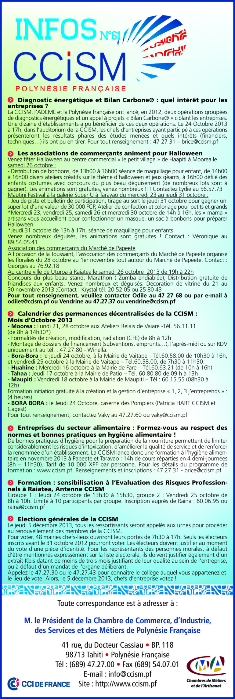 Infos CCISM N°61 Infos CCISM N°61