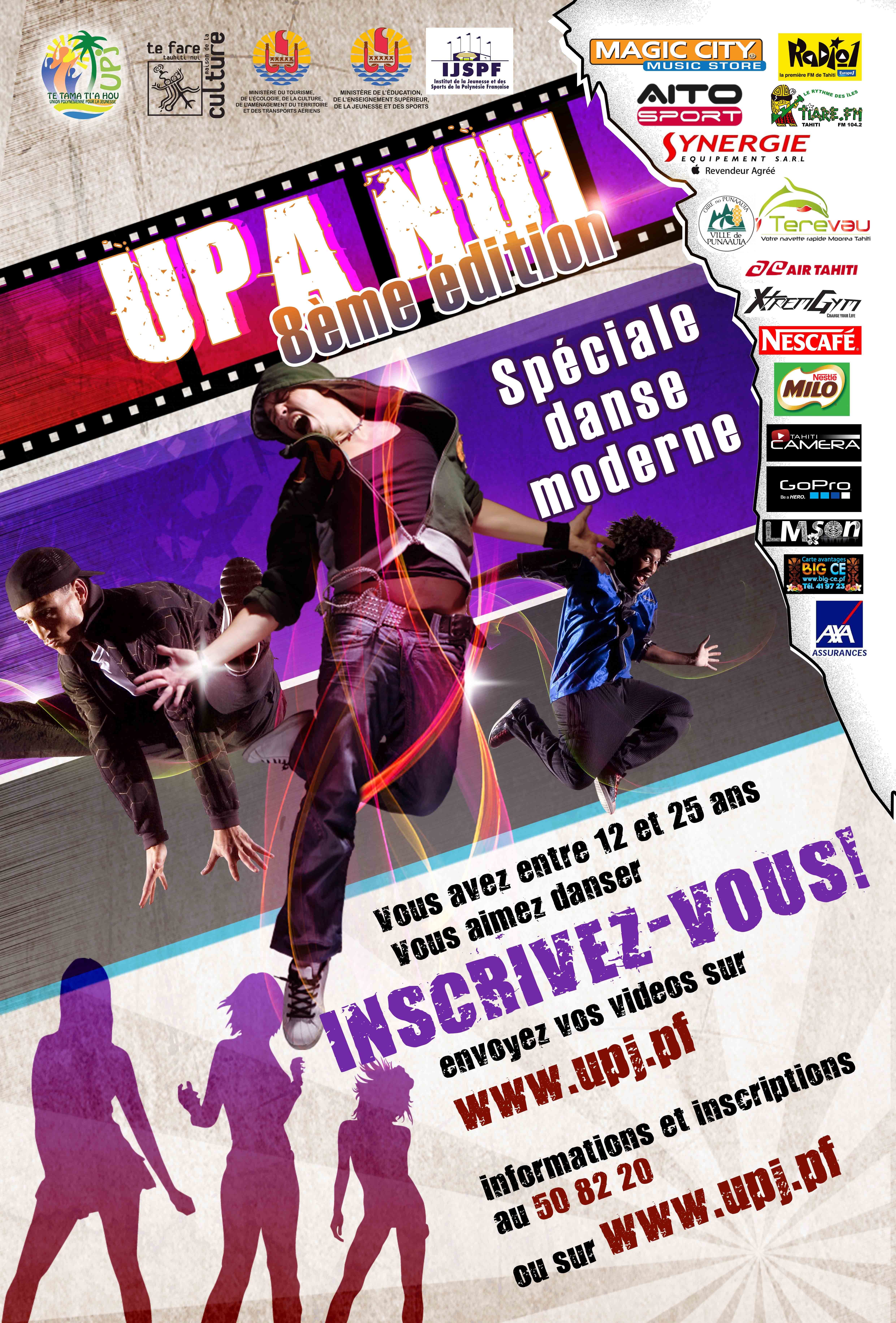 Annonce des finalistes au concours Upa Nui Spéciale "Dance Moderne" Annonce des finalistes au concours Upa Nui Spéciale "Dance Moderne"