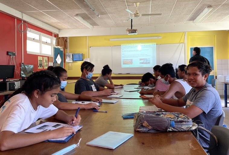 A peine un an après sa création en France métropolitaine, le petit collège de Hao a déjà adopté cette nouvelle formation axée sur la mer, particulièrement adaptée aux jeunes de l'atoll.