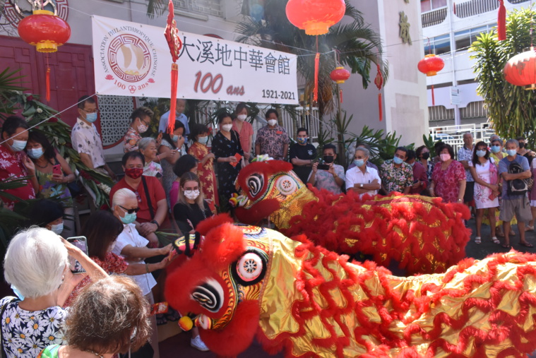 Ambiance de Nouvel an chinois, à Papeete jeudi, pour célébrer les 100 ans de l'Association philanthropique chinoise.