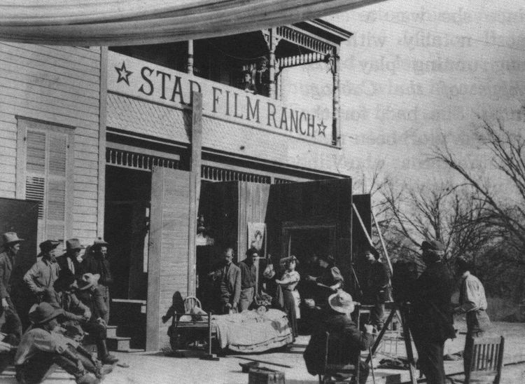 Les studios très “western” de la compagnie de Gaston Méliès aux États-Unis.