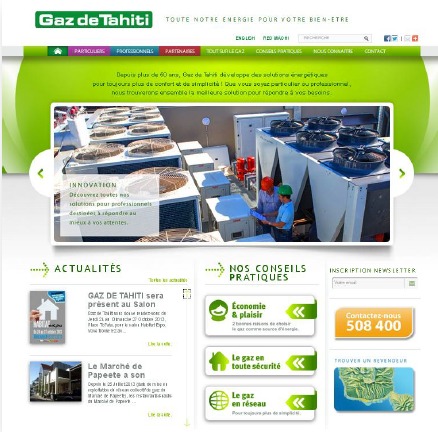Mise en ligne du nouveau site internet Gaz de Tahiti et Grand jeu concours