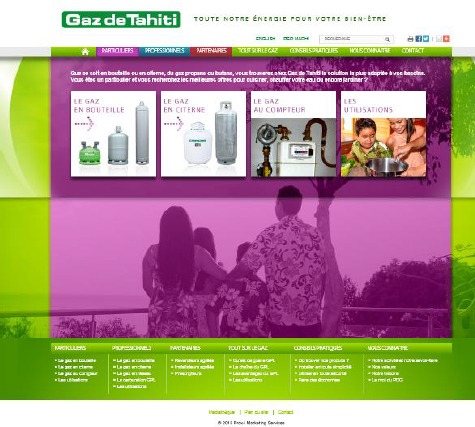 Mise en ligne du nouveau site internet Gaz de Tahiti et Grand jeu concours