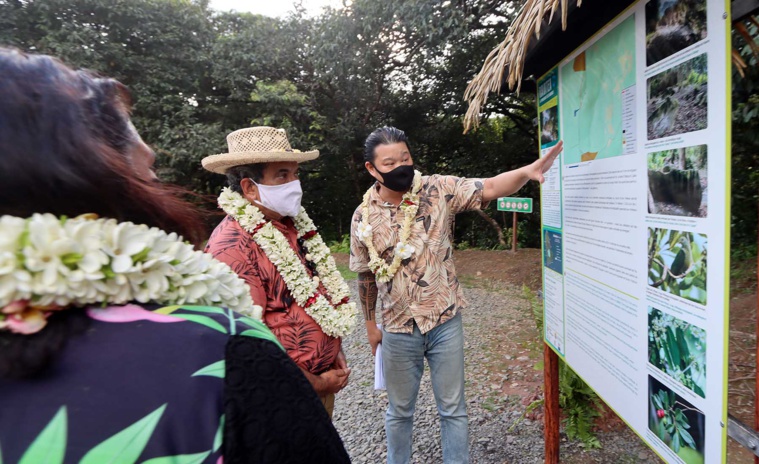 La halte touristique de Faaroa inaugurée La halte touristique de Faaroa inaugurée
