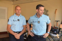 A droite, le capitaine De Laforcade qui a dirigé l'opération. A droite, le capitaine De Laforcade qui a dirigé l'opération.