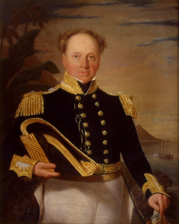 L’amiral Darton Thomas était le patron de la division Pacifique de la marine royale britannique ; c’est lui qui dut se rendre à Hawaii, pour rendre son trône à Kamehameha afin de mettre un terme à cette initiative malheureuse. L’amiral Darton Thomas était le patron de la division Pacifique de la marine royale britannique ; c’est lui qui dut se rendre à Hawaii, pour rendre son trône à Kamehameha afin de mettre un terme à cette initiative malheureuse.