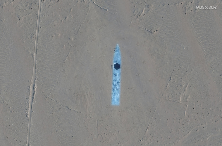 Handout / Satellite image ©2021 Maxar Technologies / AFP