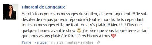 Election de Miss univers ce matin : "Go, Nani, Go Go Go"!