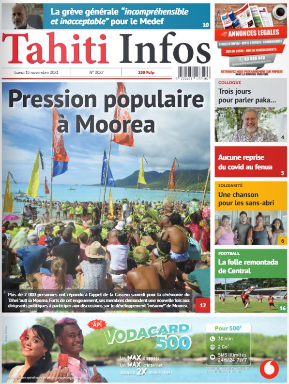 Cliquez sur la Une pour lire le journal Cliquez sur la Une pour lire le journal