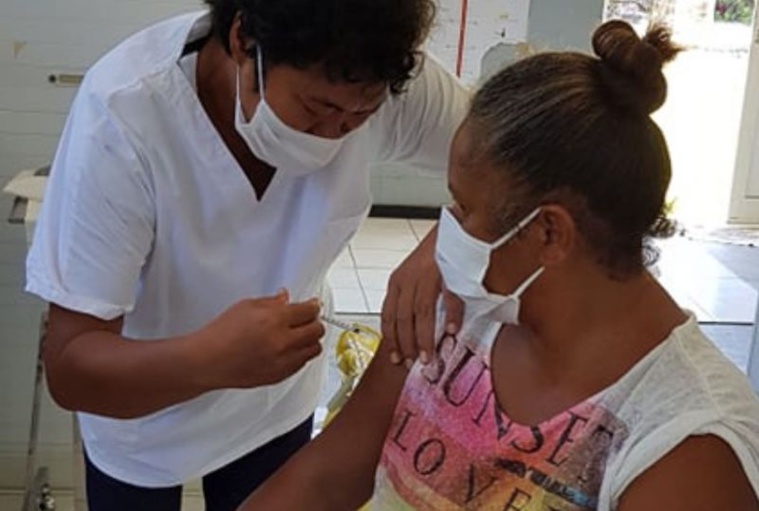 Campagne vaccinale à Makatea Campagne vaccinale à Makatea