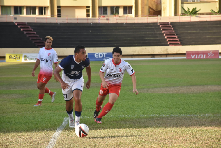 Kitin Maro en action face à Excelsior, ce samedi. Kitin Maro en action face à Excelsior, ce samedi.