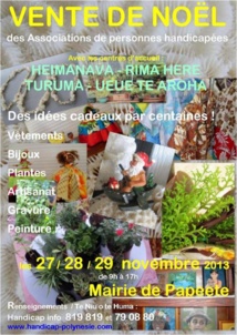 Exposition Vente de Noël des Associations de Personnes Handicapées Exposition Vente de Noël des Associations de Personnes Handicapées