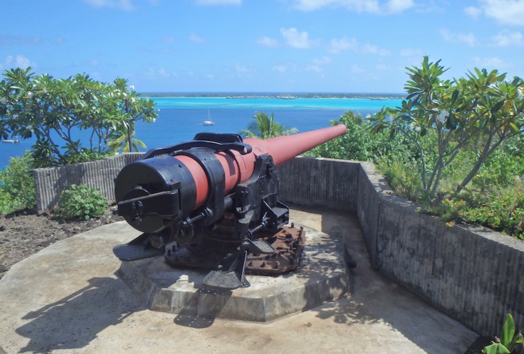 Le canon sur le site fraichement rénové. Le canon sur le site fraichement rénové.