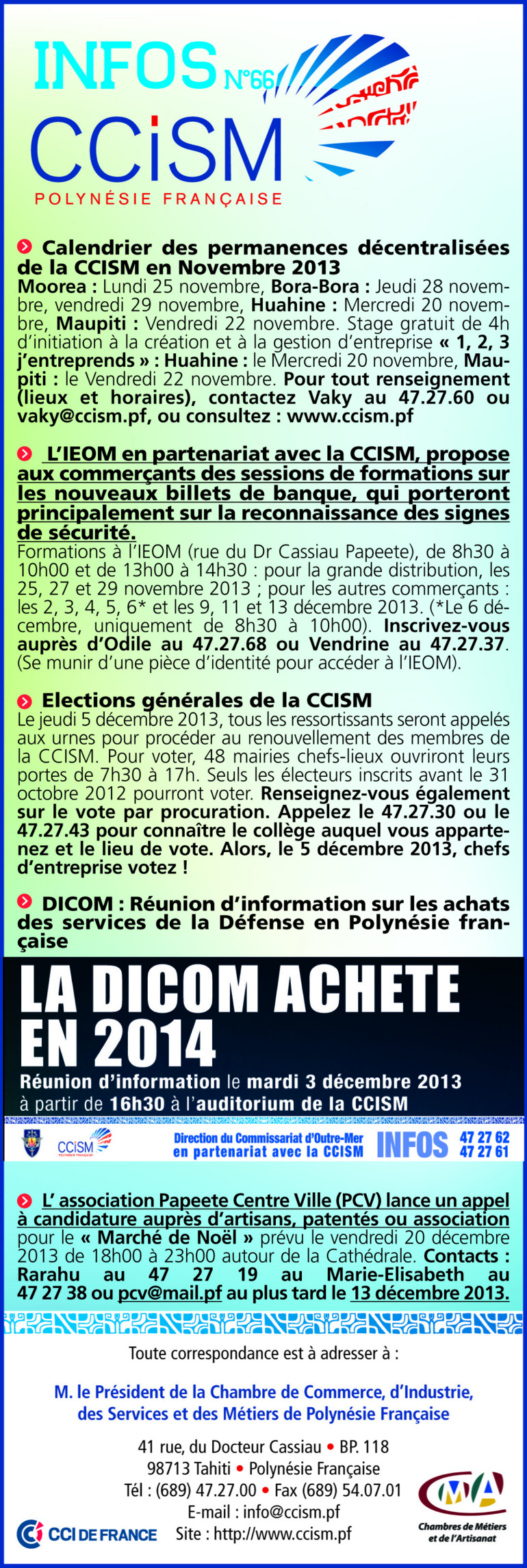 infos CCISM N°66 infos CCISM N°66