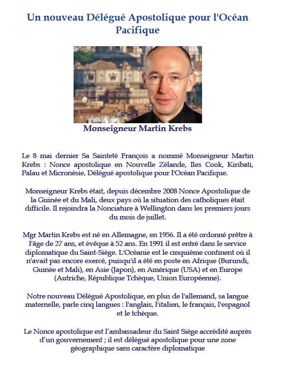 Le Président Gaston Flosse accueille l’ambassadeur du Saint Siège