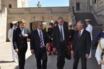 visite de M. Kader ARIF mardi 26 novembre 2013 au mémorial de guerre australien