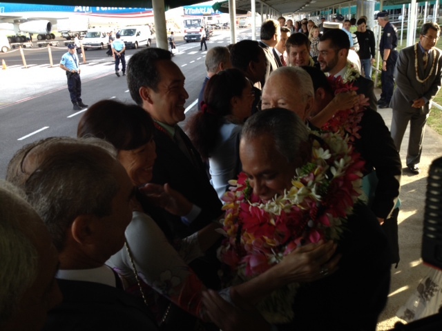 Victorin Lurel est arrivé ce matin