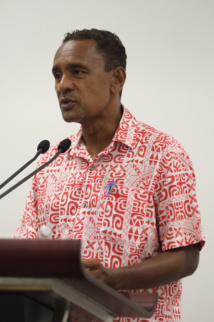 Discours du ministre de l'Economie bleue Tearii Alpha Discours du ministre de l'Economie bleue Tearii Alpha