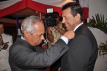 Cocktail ministériel à la résidence: Victorin Lurel remet 5 médailles d'honneurs Cocktail ministériel à la résidence: Victorin Lurel remet 5 médailles d'honneurs