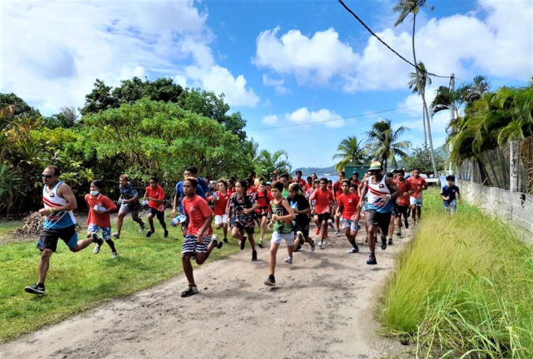 Le parcours du trail s'étirait sur trois kilomètres. Le parcours du trail s'étirait sur trois kilomètres.