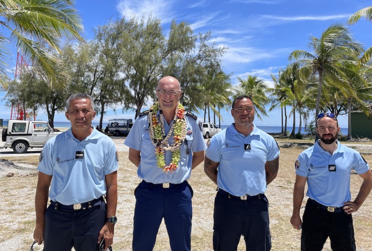 Le général Frédéric Saunier entouré de la brigade de Hao qu'il a rencontrée la semaine dernière. Le général Frédéric Saunier entouré de la brigade de Hao qu'il a rencontrée la semaine dernière.