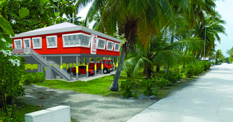 Le futur centre d'incendie et de secours de Fakarava Le futur centre d'incendie et de secours de Fakarava