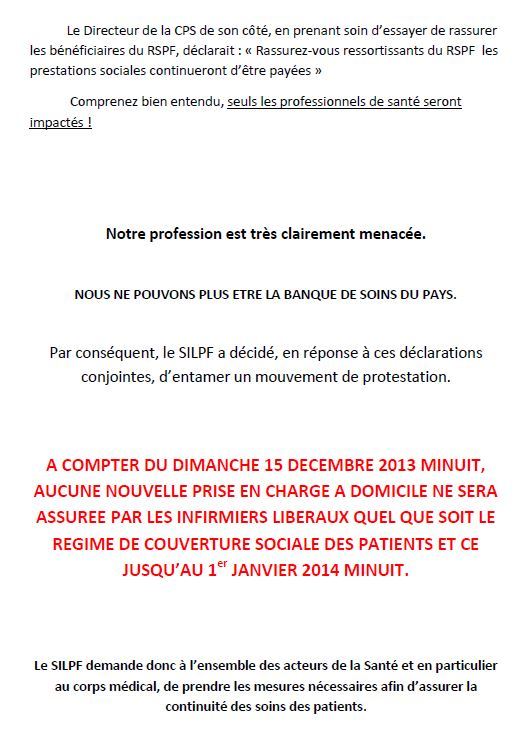 Les infirmiers libéraux entament un mouvement de protestation: plus de prise en charge à domicile du 15 décembre au 1er janvier