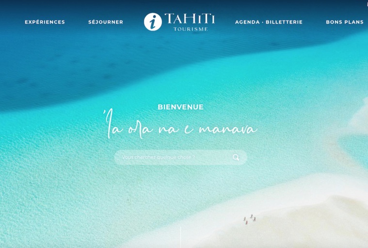 Le site www.tahititourisme.pf est dédié aux résidents et voyageurs déjà sur le territoire.