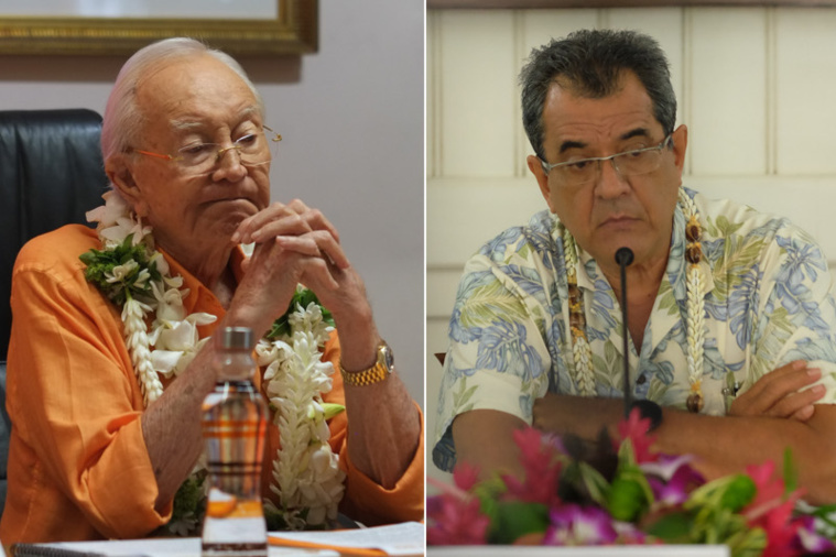 Citerne d'Erima : Gaston Flosse et Edouard Fritch définitivement condamnés Citerne d'Erima : Gaston Flosse et Edouard Fritch définitivement condamnés