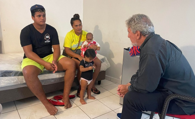 Une famille démunie relogée Une famille démunie relogée