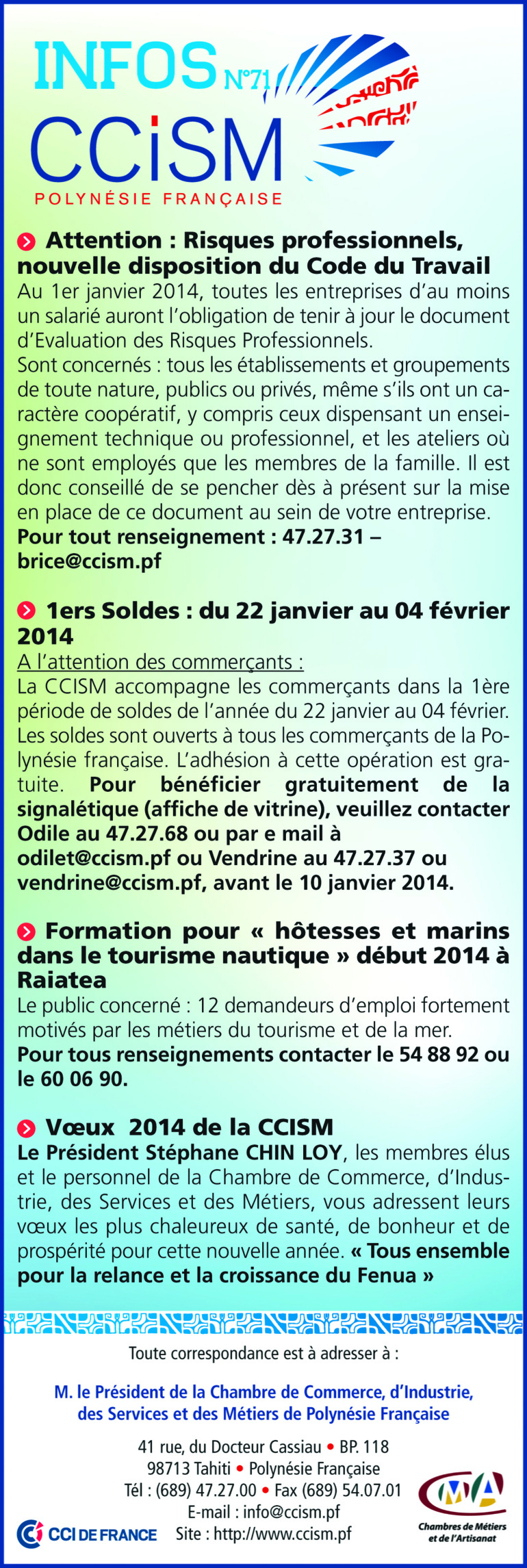 Infos CCISM N°71