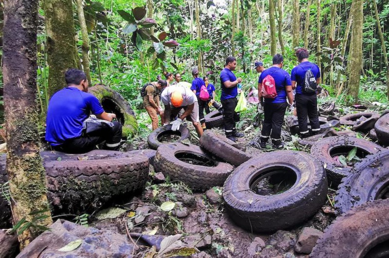 Quatre tonnes de déchets ramassés vallée de Tipaerui Quatre tonnes de déchets ramassés vallée de Tipaerui