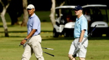 La fameuse partie de golf entre Barack Obama et le Premier ministre néo-zélandais John Key.