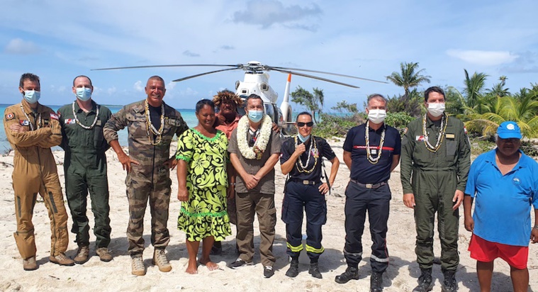 Intempéries : l'État en mission à Mopelia Intempéries : l'État en mission à Mopelia