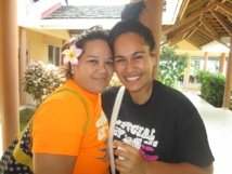 Déborah Taputu, ici à gauche. Déborah Taputu, ici à gauche.