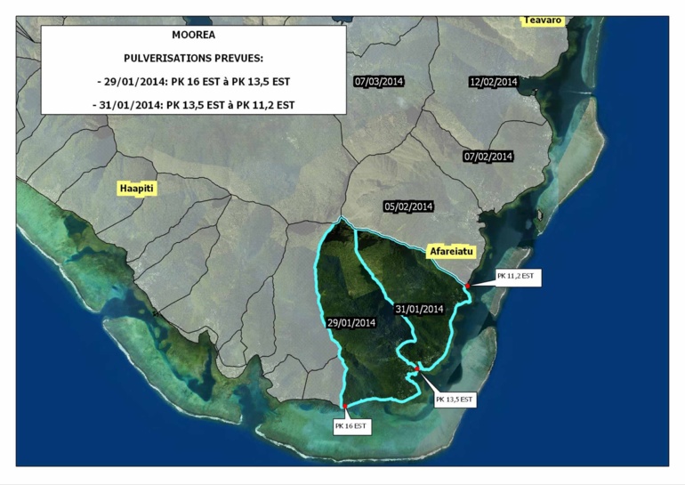 Lutte contre dengue et zika : calendrier de pulvérisations
