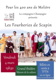 ChanPaGne signe son retour avec Scapin ChanPaGne signe son retour avec Scapin
