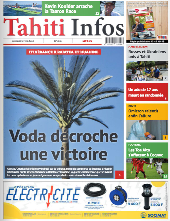 Cliquez sur la Une pour lire le journal Cliquez sur la Une pour lire le journal