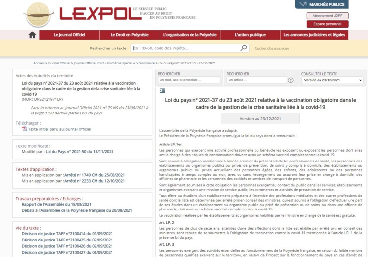 ​Lexpol change de format