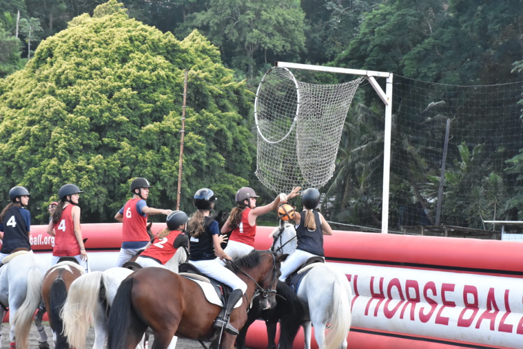 Objectif pour les équipes de quatre, marquer dans des paniers verticaux. Objectif pour les équipes de quatre, marquer dans des paniers verticaux.