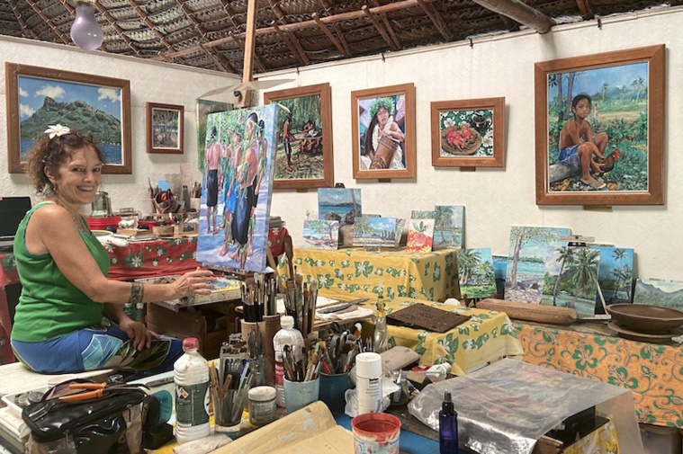 Melanie Shook Dupre a souhaité ouvrir les portes de sa galerie pour montrer la réalité de la vie d'artiste. Melanie Shook Dupre a souhaité ouvrir les portes de sa galerie pour montrer la réalité de la vie d'artiste.